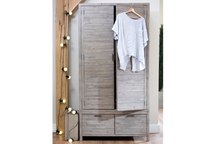 Tuscan Springs Reclaimed Wood Double Wardrobe Tuscan Springs Reclaimed Wood Double Wardrobe