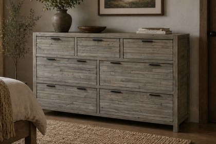Tuscan Springs Reclaimed Wood 7 Drawer Wide Chest of Drawers Tuscan Springs Reclaimed Wood 7 Drawer Wide Chest of Drawers