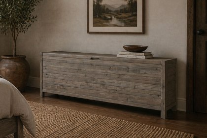 Tuscan Springs Reclaimed Wood Blanket Box Tuscan Springs Reclaimed Wood Blanket Box