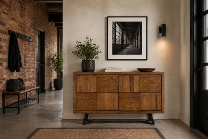 Soho Solid Oak Camden Narrow Sideboard Soho Solid Oak Camden Narrow Sideboard