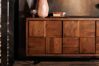 Soho Solid Oak Camden Narrow Sideboard Soho Solid Oak Camden Narrow Sideboard