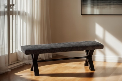 Forge Stone Effect 180 Upholstered Bench Forge Stone Effect 180 Upholstered Bench