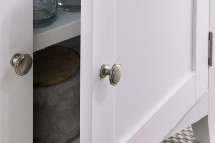 Chester Oak Painted White - Large 3 Door 3 Drawer Sideboard -130cm| F&B All White Chester Oak Painted White - Large 3 Door 3 Drawer Sideboard -130cm| F&B All White