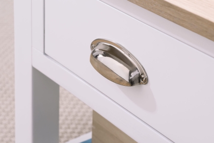 Chester Oak Painted White - Corner TV Unit 90cm Wide| F&B All White Chester Oak Painted White - Corner TV Unit 90cm Wide| F&B All White