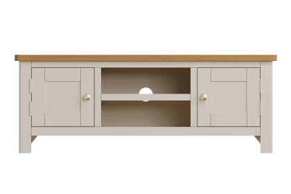 Oak City - Dorset Oak 120cm Large TV Unit For Screens Up To 55" | Truffle Grey Oak City - Dorset Oak 120cm Large TV Unit For Screens Up To 55" | Truffle Grey