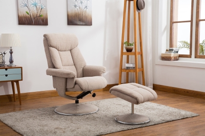 GFA Biarritz Swivel Recliner Chair and Stool GFA Biarritz Swivel Recliner Chair and Stool