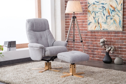 Dublin Swivel Recliner Chair and Stool Dublin Swivel Recliner Chair and Stool