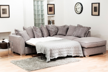 Fantasy L Shape Corner Sofa Bed With Scatter Back Fantasy L Shape Corner Sofa Bed With Scatter Back