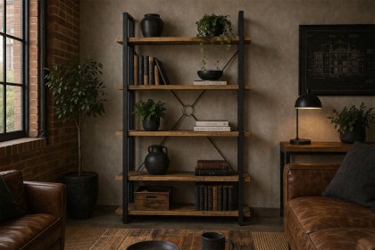 Nixon Reclaimed Wood Tall Bookcase Nixon Reclaimed Wood Tall Bookcase