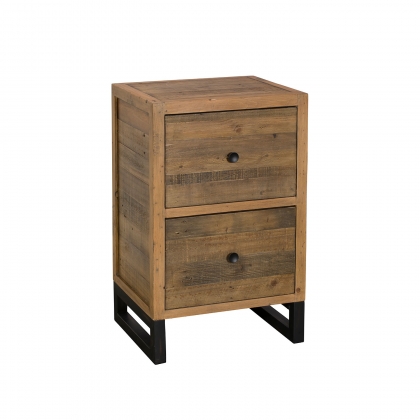 Nixon Reclaimed Wood 2 Drawer Filing Cabinet Nixon Reclaimed Wood 2 Drawer Filing Cabinet