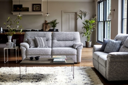G Plan Seattle Fabric 2.5 Seater Sofa With Wood Feet G Plan Seattle Fabric 2.5 Seater Sofa With Wood Feet