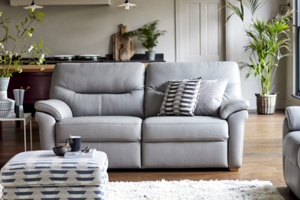 G Plan Seattle Leather 2 Seater Sofa With Wood Feet G Plan Seattle Leather 2 Seater Sofa With Wood Feet