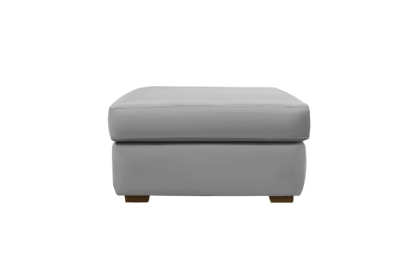 G Plan Seattle Leather Footstool With Wood Feet G Plan Seattle Leather Footstool With Wood Feet