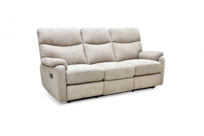 Monet 3 Seater Manual Recliner Sofa in Mink Fabric - STOCK Monet 3 Seater Manual Recliner Sofa in Mink Fabric - STOCK