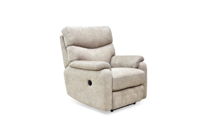 Monet Power Recliner Chair in Mink Fabric - STOCK Monet Power Recliner Chair in Mink Fabric - STOCK