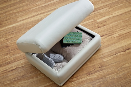 G Plan Malvern Leather Storage Footstool G Plan Malvern Leather Storage Footstool