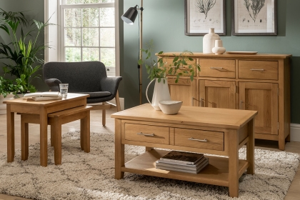 Chester Oak Low Bookcase 70cm Wide Chester Oak Low Bookcase 70cm Wide