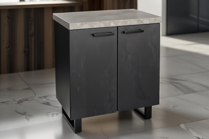 Forge 2 Door Storage Cabinet Stone Effect Forge 2 Door Storage Cabinet Stone Effect