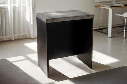 Forge Open Desk Stone Effect Forge Open Desk Stone Effect