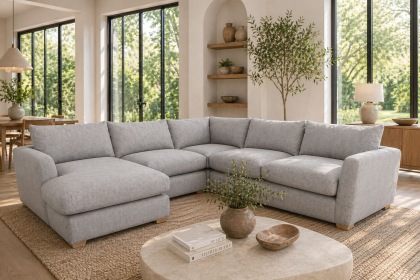Metz 5 Seater Sectional Corner Chaise Sofa Metz 5 Seater Sectional Corner Chaise Sofa