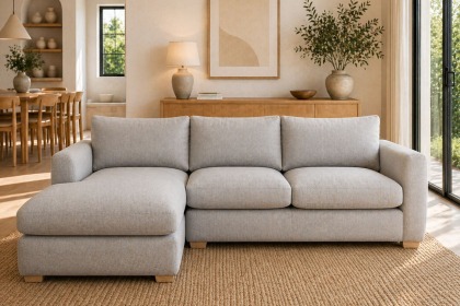 Metz 3 Seater L Shaped Sectional Corner Chaise Sofa Metz 3 Seater L Shaped Sectional Corner Chaise Sofa