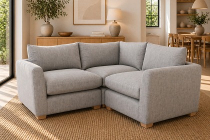 Metz Small 3 Seater Sectional Corner Sofa Metz Small 3 Seater Sectional Corner Sofa