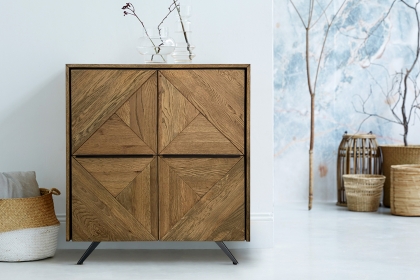 Hudson Solid Oak Highboard Hudson Solid Oak Highboard