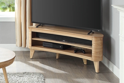 San Francisco Curved TV Stand - Oak San Francisco Curved TV Stand - Oak