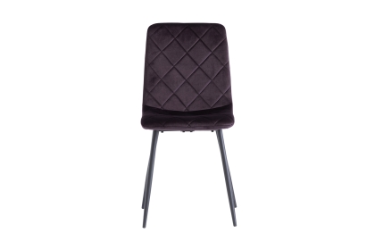 Indy Velvet Dining Chair in Aubergine Indy Velvet Dining Chair in Aubergine
