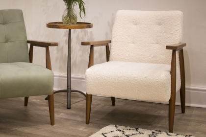 Arena Upholstered Vintage Wood Frame Chair Arena Upholstered Vintage Wood Frame Chair