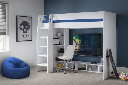 Newham Childrens Gaming Bunk Bed with Desk Newham Childrens Gaming Bunk Bed with Desk