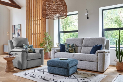 G Plan Harper Fabric Lumbar Recliner Large Sofa G Plan Harper Fabric Lumbar Recliner Large Sofa