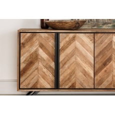 Camden Reclaimed Teak Wood Wide Sideboard Camden Reclaimed Teak Wood Wide Sideboard