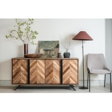 Camden Reclaimed Teak Wood Wide Sideboard Camden Reclaimed Teak Wood Wide Sideboard