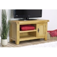 Cotswold Rustic Oak Small TV Stand 91cm Wide Cotswold Rustic Oak Small TV Stand 91cm Wide