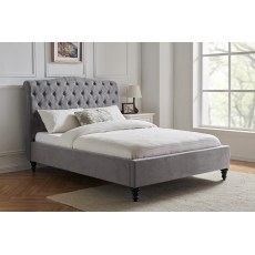 Rosalie Fabric Bed Frame in Light Grey Rosalie Fabric Bed Frame in Light Grey