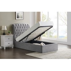 Rosalie Fabric Ottoman Storage Bed Frame in Light Grey Rosalie Fabric Ottoman Storage Bed Frame in Light Grey