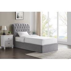 Rosalie Fabric Ottoman Storage Bed Frame in Light Grey Rosalie Fabric Ottoman Storage Bed Frame in Light Grey