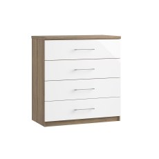 Calgary High-Gloss 4 Drawer Chest of Drawers Calgary High-Gloss 4 Drawer Chest of Drawers