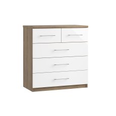 Calgary High-Gloss 3 + 2 Drawer Chest of Drawers Calgary High-Gloss 3 + 2 Drawer Chest of Drawers