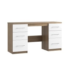 Calgary High-Gloss Double Pedestal Dressing Table Calgary High-Gloss Double Pedestal Dressing Table