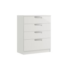 Milly High-Gloss 4 Drawer Chest of Drawers with Deep Drawer Milly High-Gloss 4 Drawer Chest of Drawers with Deep Drawer