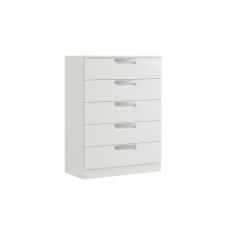 Milly High-Gloss 5 Drawer Chest of Drawers Milly High-Gloss 5 Drawer Chest of Drawers