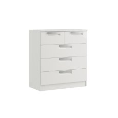 Milly High-Gloss 3 + 2 Drawer Chest of Drawers Milly High-Gloss 3 + 2 Drawer Chest of Drawers