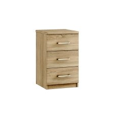 Malena 3 Drawer Bedside Table Malena 3 Drawer Bedside Table