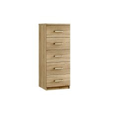 Malena 5 Drawer Narrow Chest of Drawers Malena 5 Drawer Narrow Chest of Drawers