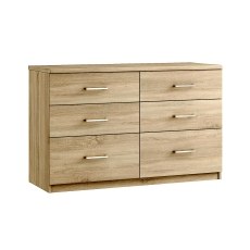 Malena 6 Drawer Twin Chest of Drawers Malena 6 Drawer Twin Chest of Drawers