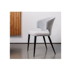 CLEARANCE - Belle Boucle Grey Fabric Occasional Dining Chair CLEARANCE - Belle Boucle Grey Fabric Occasional Dining Chair