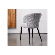 CLEARANCE - Belle Boucle Grey Fabric Occasional Dining Chair CLEARANCE - Belle Boucle Grey Fabric Occasional Dining Chair