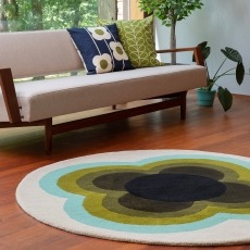 Orla Kiely Sunflower Olive Rug Orla Kiely Sunflower Olive Rug